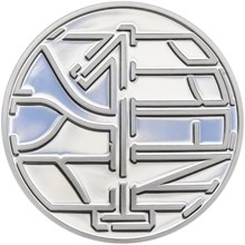 ŠTĚSTÍ – Ryzí přání II - velká stříbrná Medaille 1 Oz